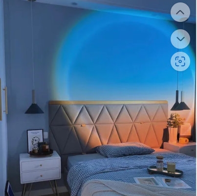 SunsetGlow Projector Lamp blue and orange room projection